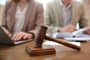 A couple taking advice on their negligence claim from an expert solicitor
